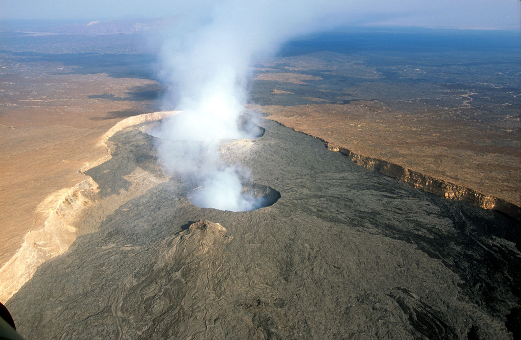Erta Ale volcano in the Danakil Depression, home to a persistent lava lake