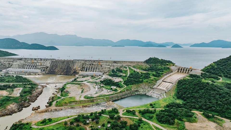 The Grand Ethiopian Renaissance Dam on the Blue Nile